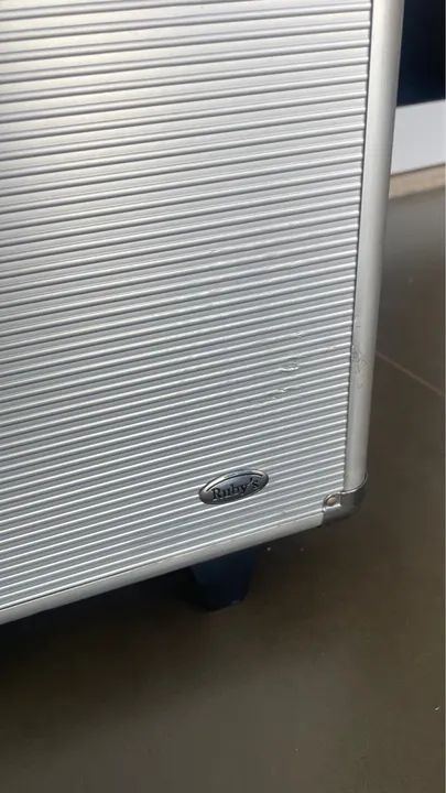 Maleta de maquiagem Ruby?s dois andares prata - Foto 4