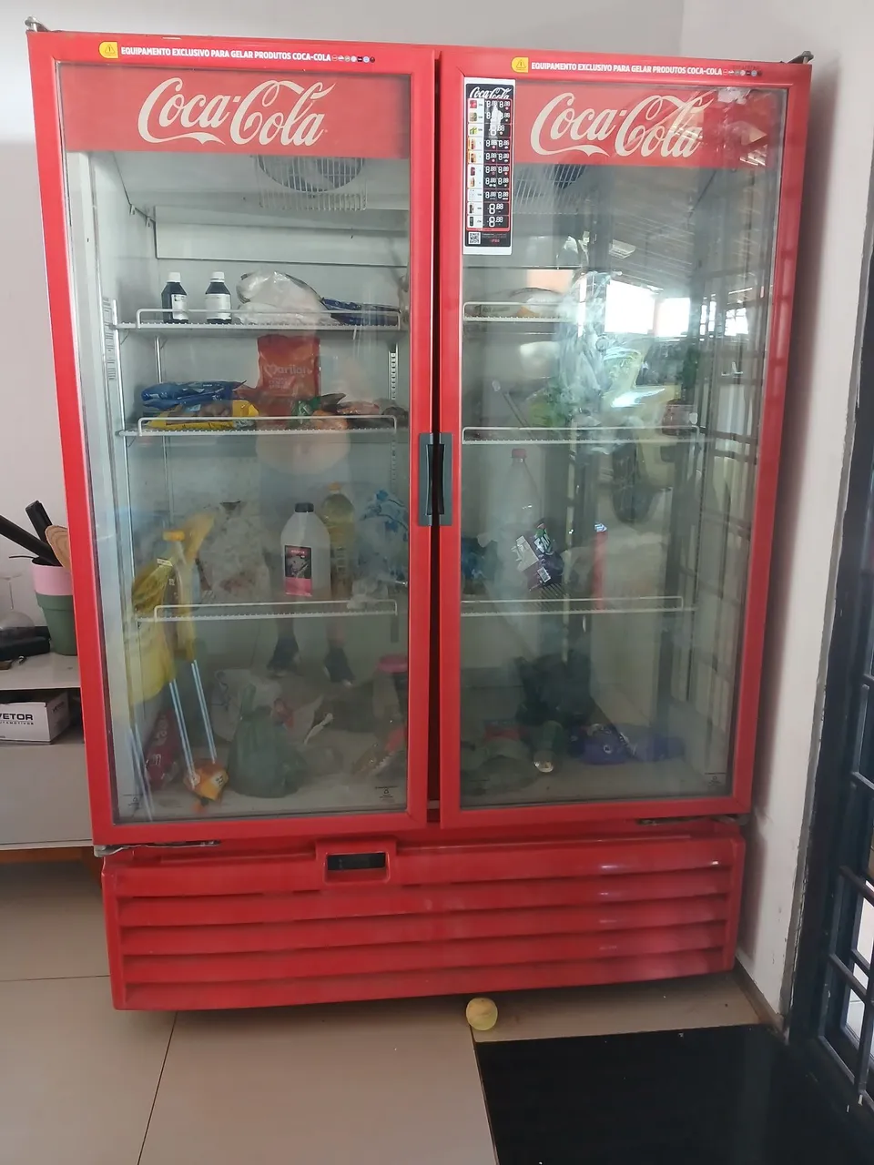 Geladeira vertical, freezer midea