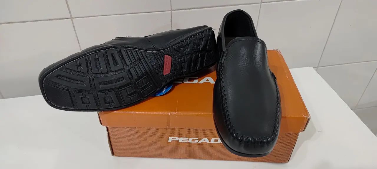 Mocassim Masculino Preto 41 - Pegada - Foto 3