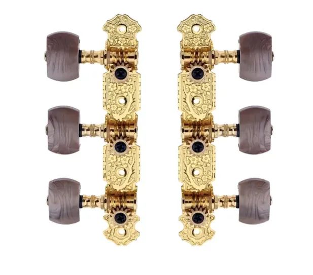 Tarraxa Violão Nylon Dourada Pino Grosso Deval Phantom 2813