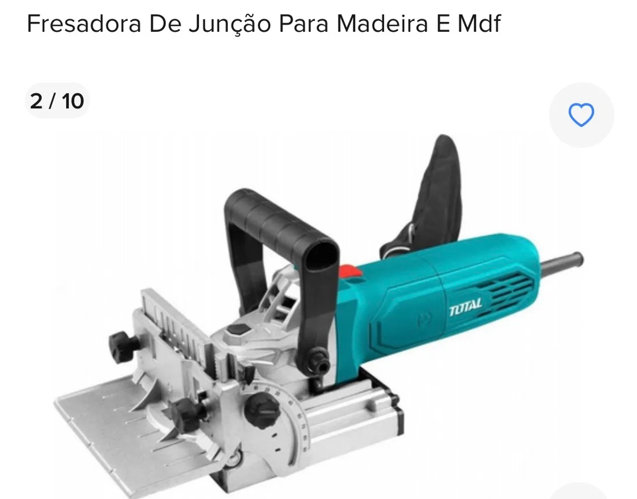 Fresadora de Junção para Madeira e MDF - TOTAL