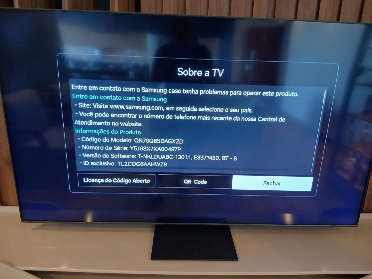 Smart TV Samsung QN70Q65DAGXZD - 70 Polegadas