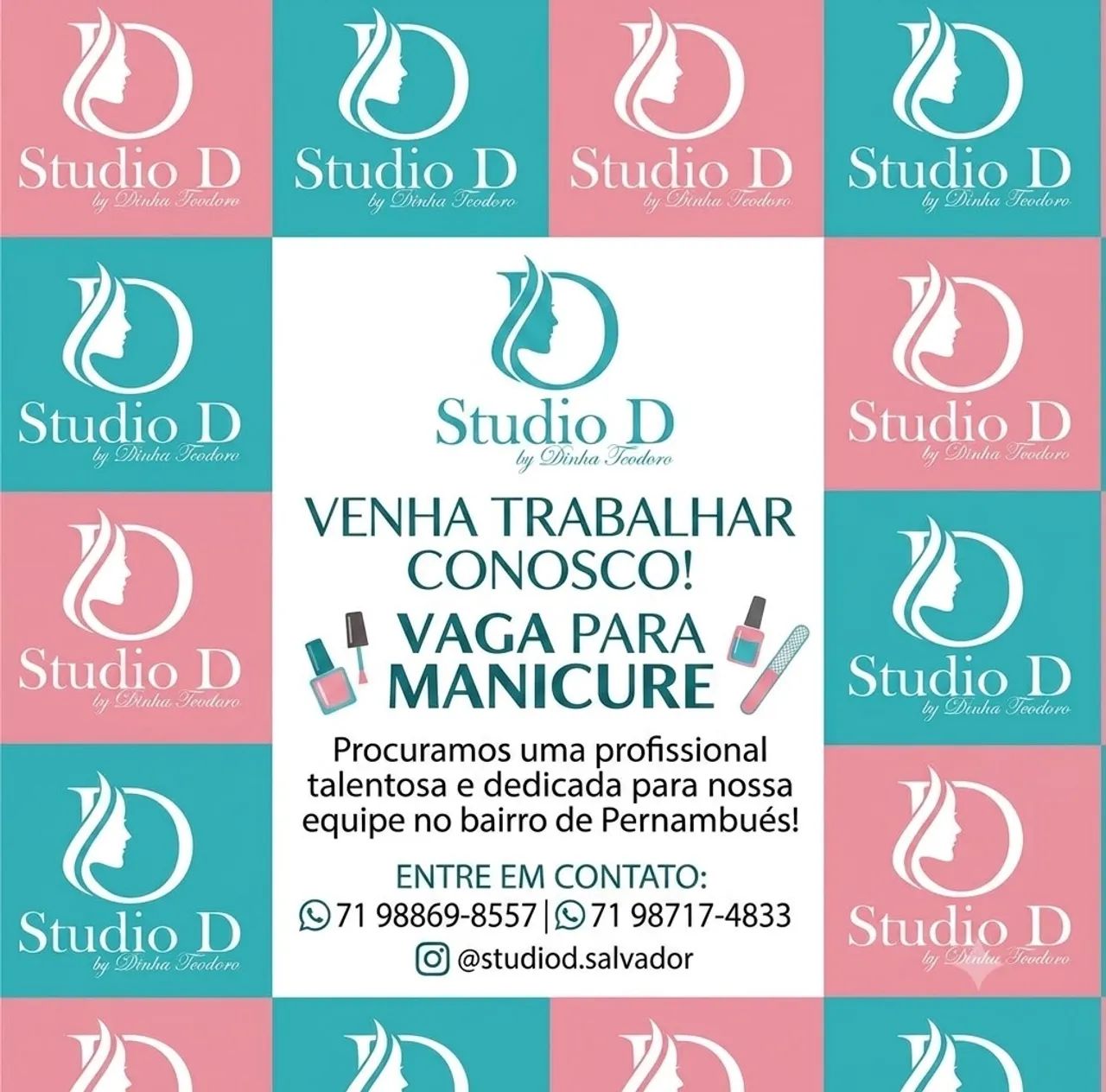 CONTRATA-SE MANICURE
