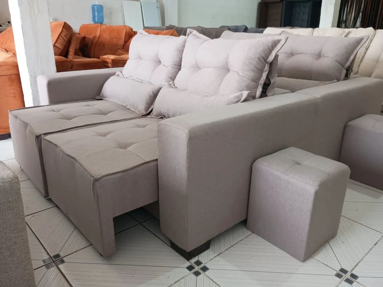 Sofá Retrátil e reclinável Tam 1.80 m temos várias cores disponíveis  - Foto 2