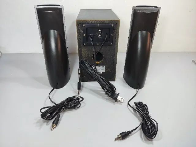 Caixa Amplificada Som Pc Antigo Genius Mtm (Usado) - Foto 5