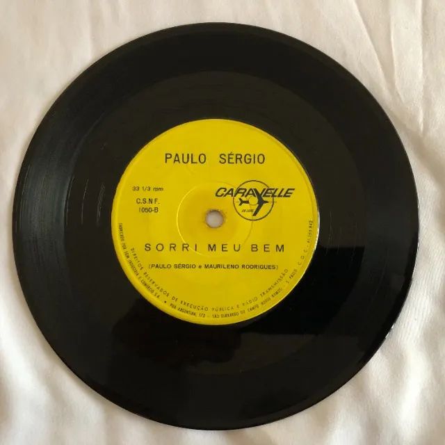 Paulo Sergio: Última Canção / Sorri Meu Bem (1968) Vinil - Foto 2