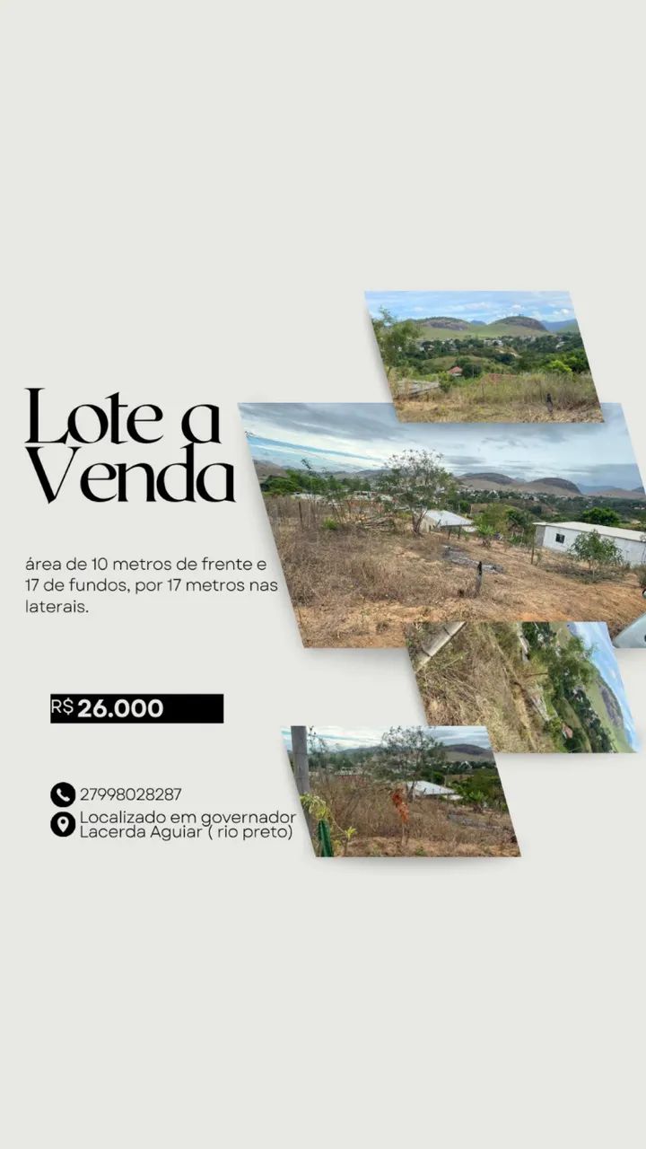 Lote a venda rio preto 