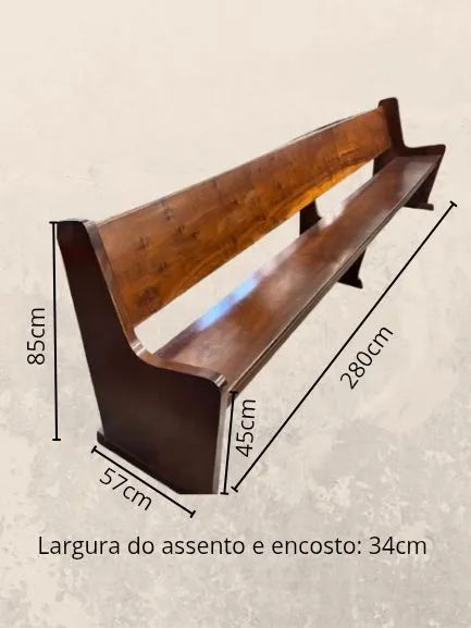 BANCOS DE MADEIRA DE LEI - Foto 4