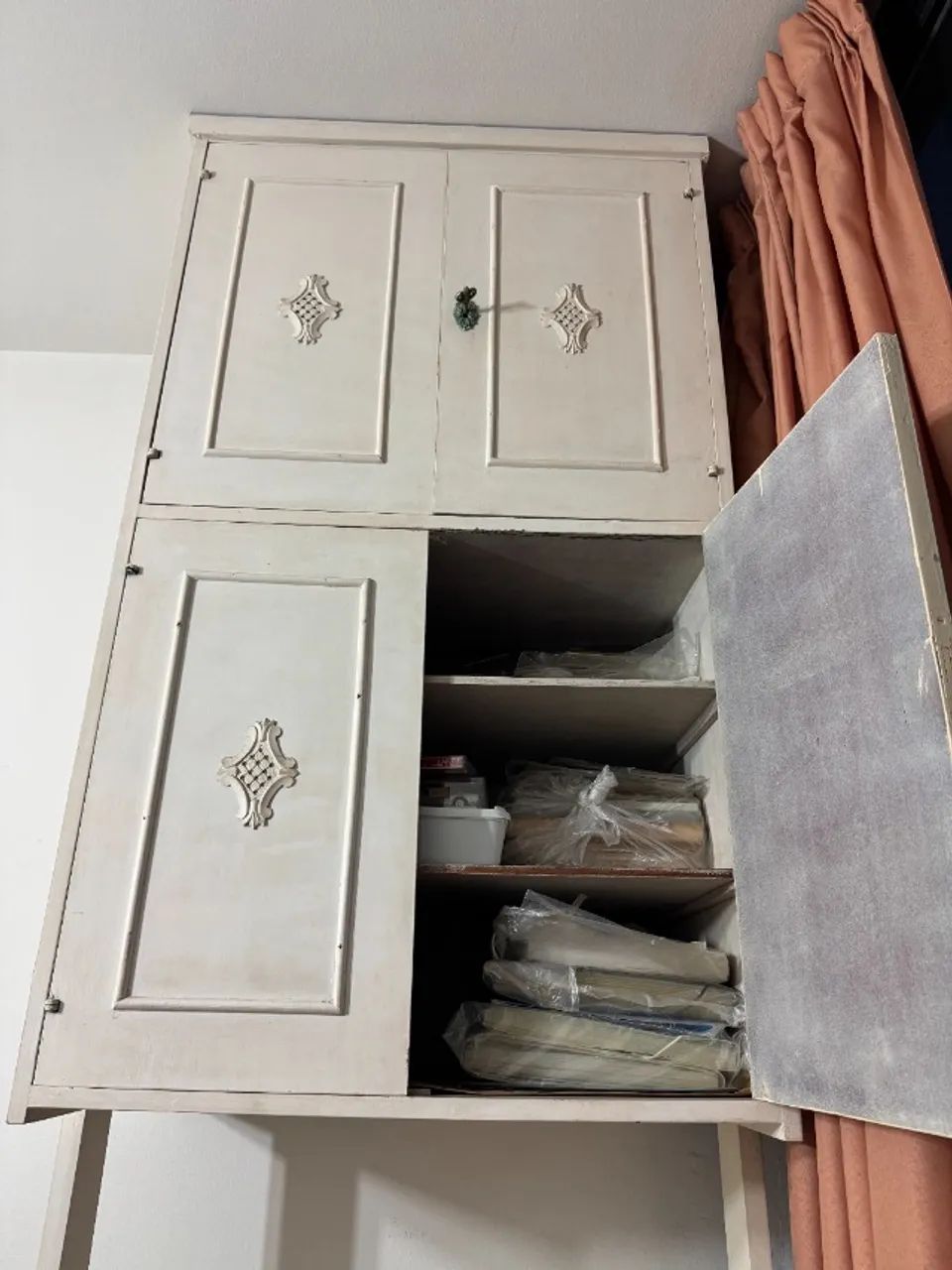 Conjunto Escrivaninha Clássica com Armário e Cadeira - Estilo Provençal - Foto 5