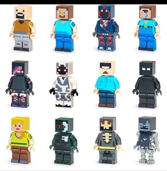 Minecraft Boneco do jogo compatível com L.E.G.O - Foto 4