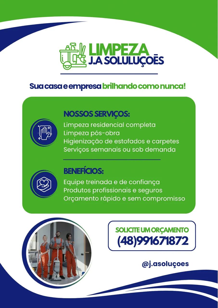 Limpeza pós obra 