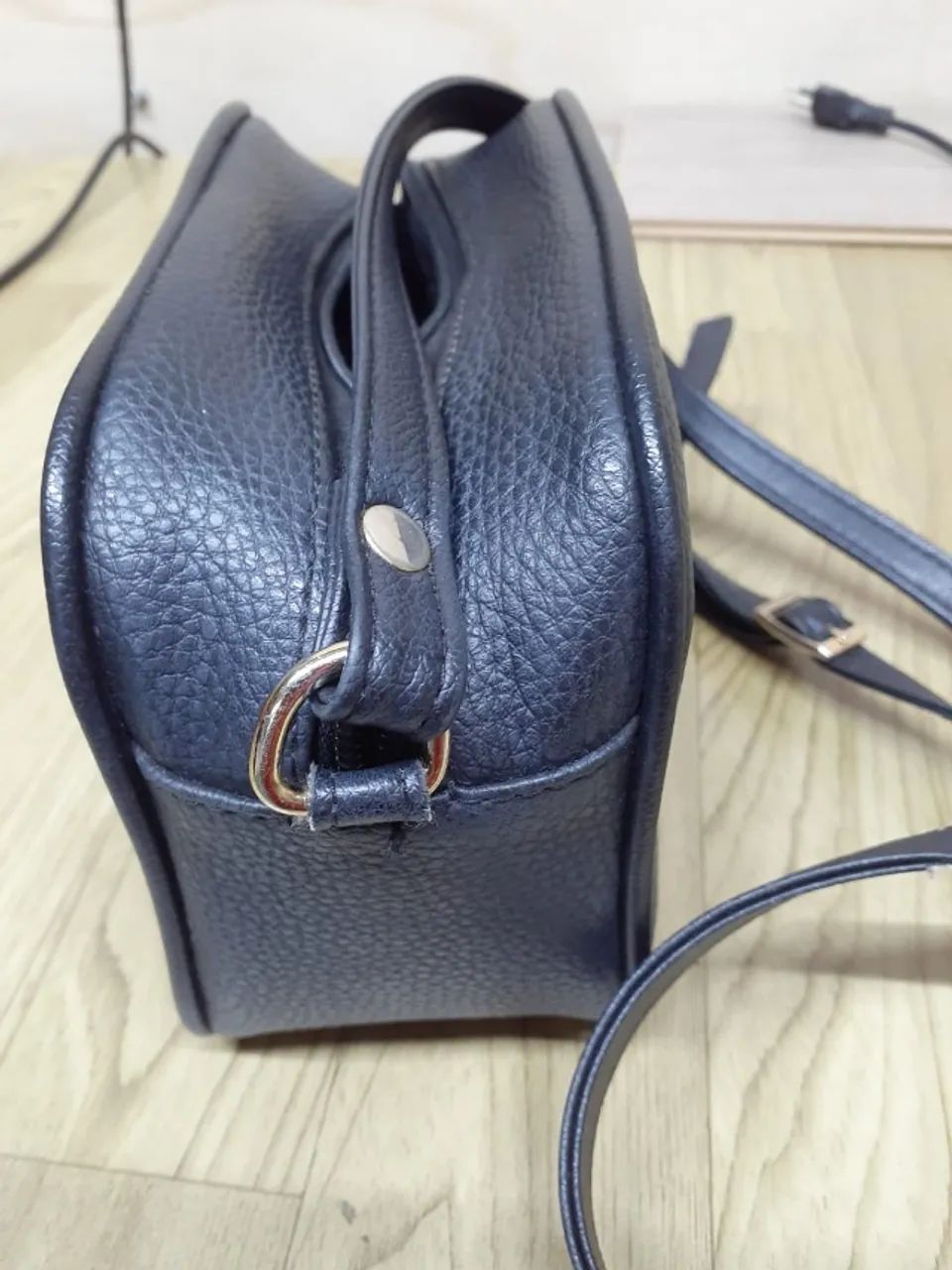 Bolsa Monica Sanches preta transversal - Foto 3