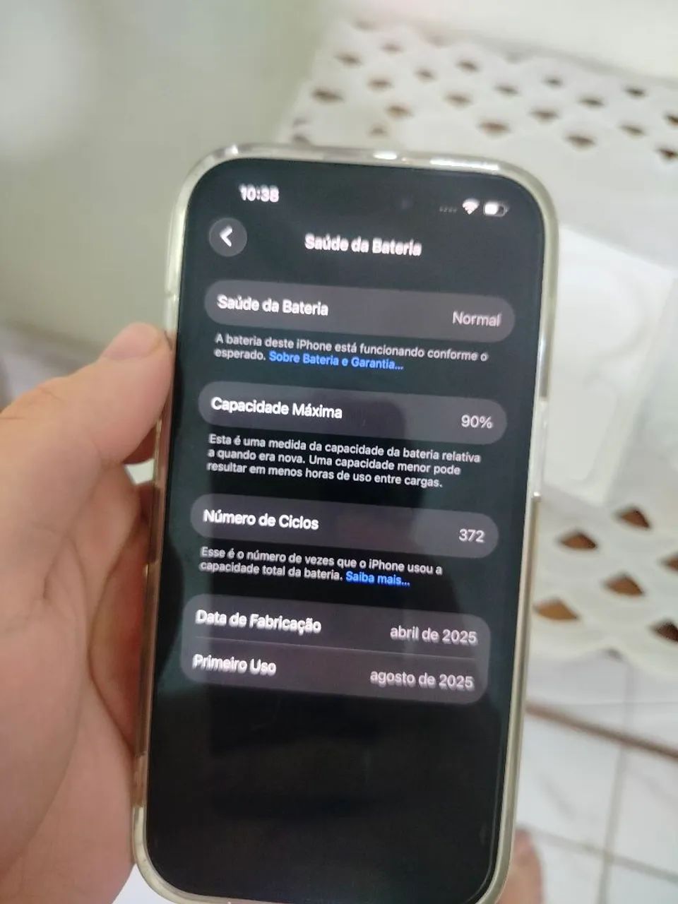 Iphone 15, 90% de saúde de bateria  - Foto 5