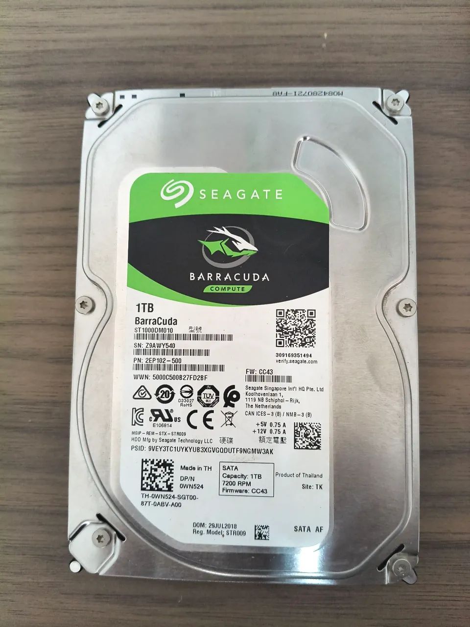 HD 1tb Seagate barracuda