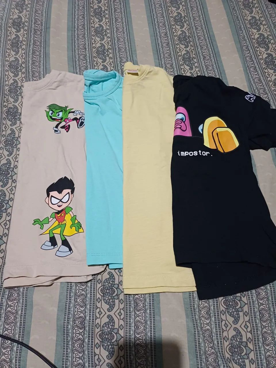 Kit de camisetas infantis 