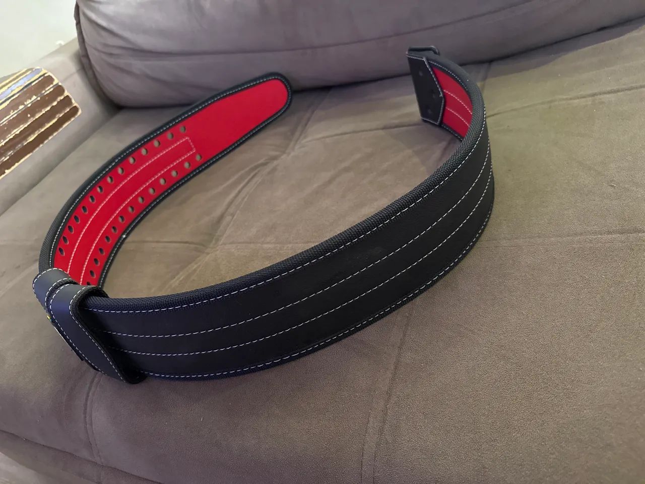 Cinto de Musculação Profissional - Couro Reforçado  - Foto 2