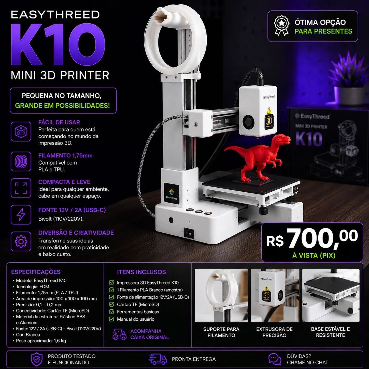 MIMI IMPRESSORA 3D 