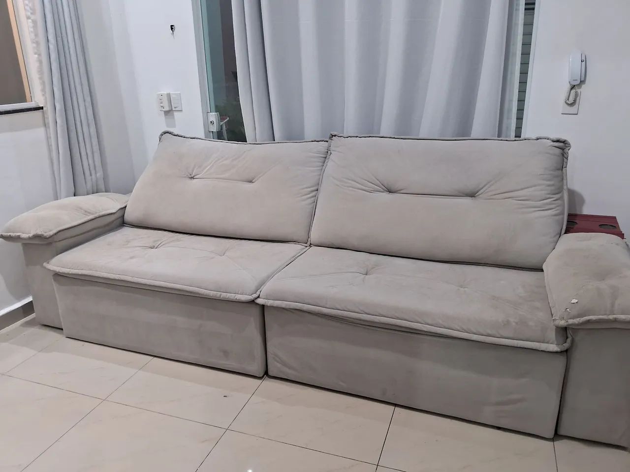 Sofá retrátil e reclinável medida 2.90. - Foto 4