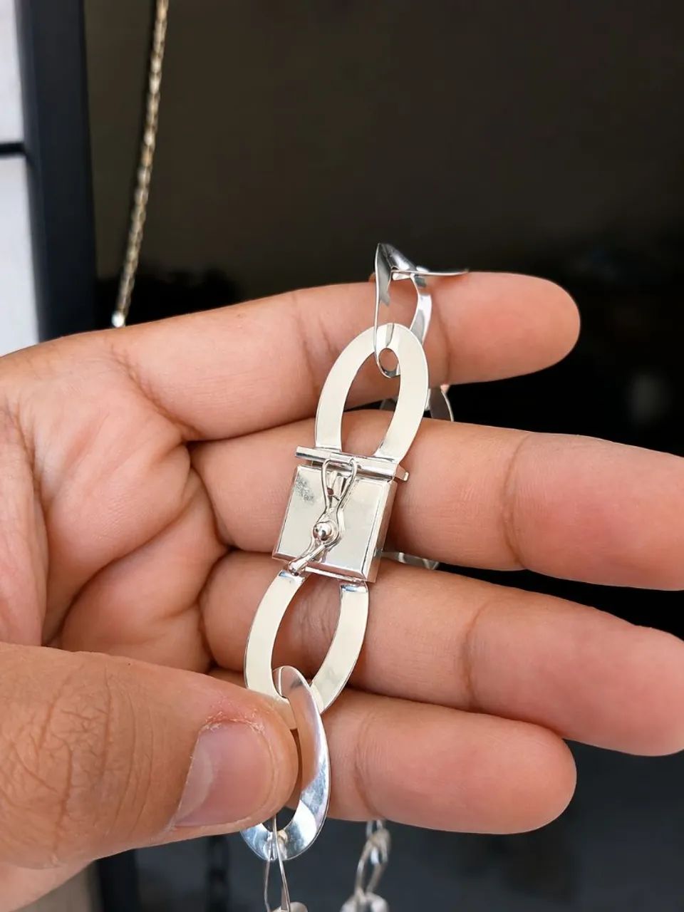 Cordão de prata 45g tóp pra vender logo  - Foto 4