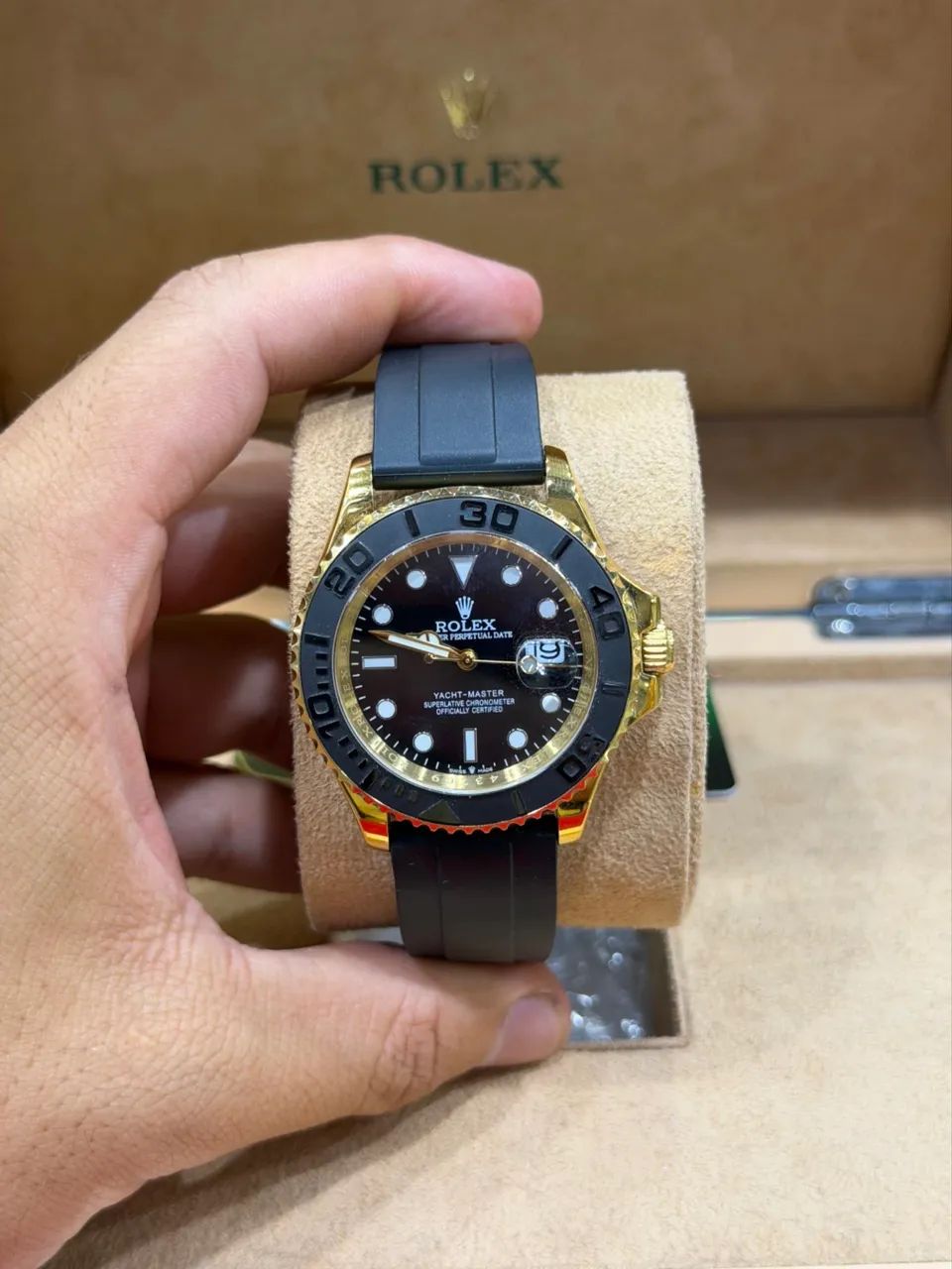 Relógio rolex yatch master 