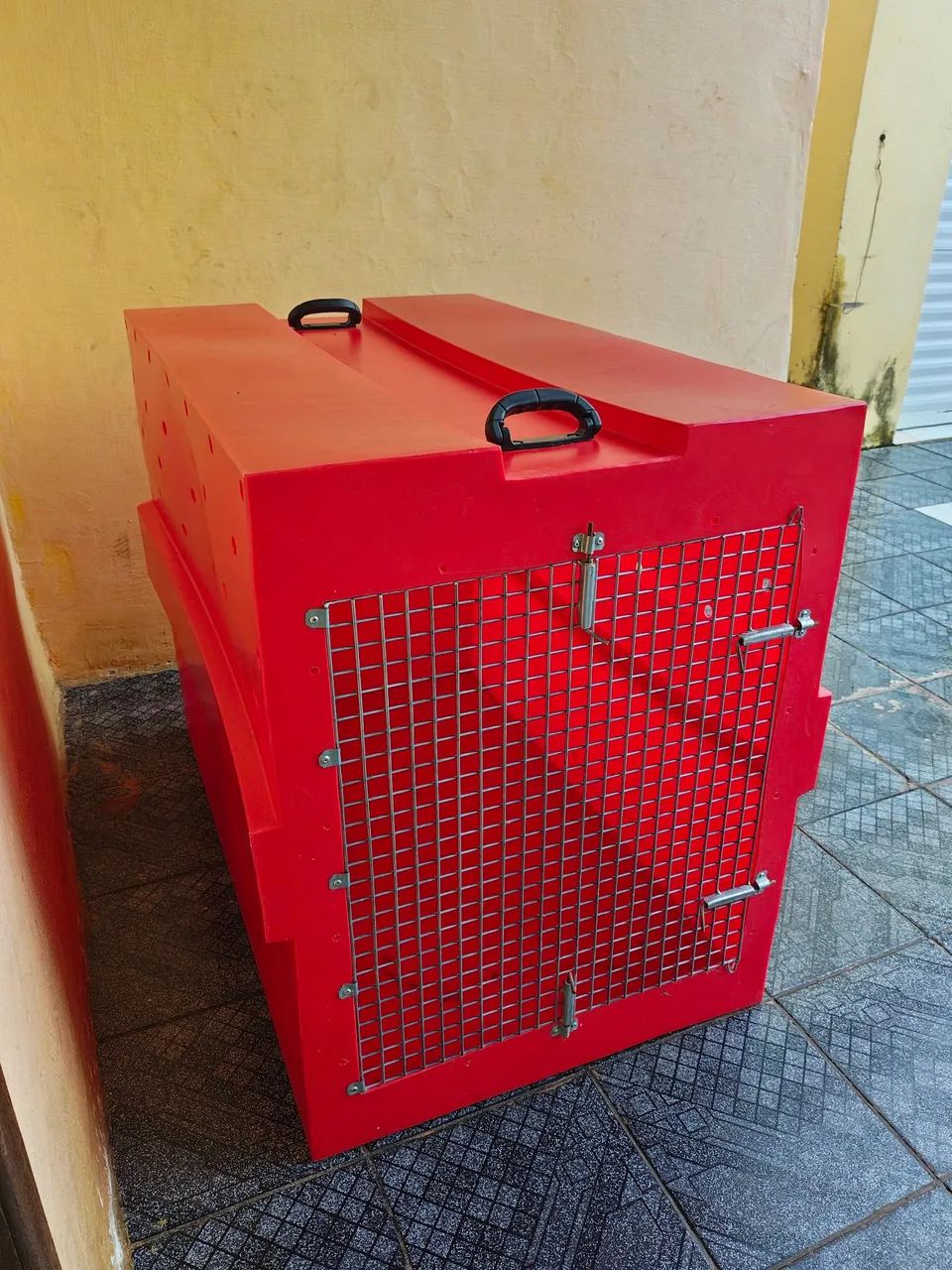 Caixa de Transporte Kennel  nº9  Para Pets Animais Grande Porte Padrão IATA <br> - Foto 2