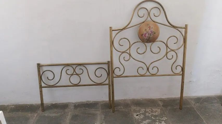 Cama ou Cabeceira e pé de CAMA em LATÃO.