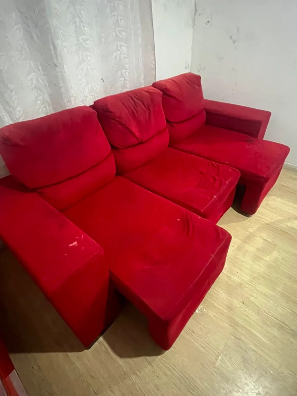 Vendo sofá vermelho  - Foto 4