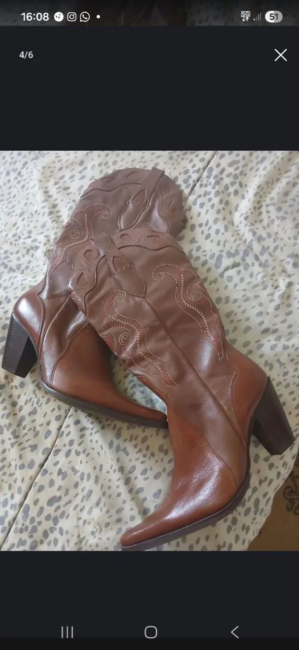 Bota texana acompanha cinto couro legítimo 