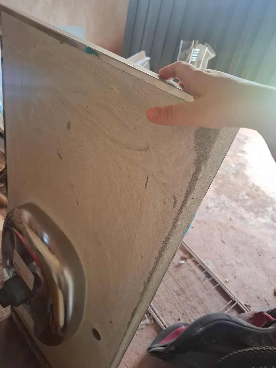 Pia de inox com concreto - Foto 2