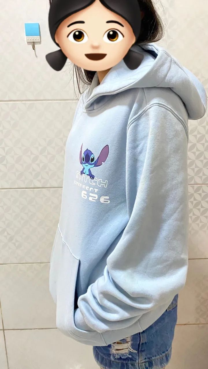 moletom Stitch usado 2 vezes TAM P - Foto 5
