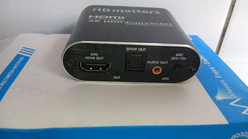 Extrator De Áudio Hdmi 4k Com Óptico E P2 Preto 5v - Foto 3