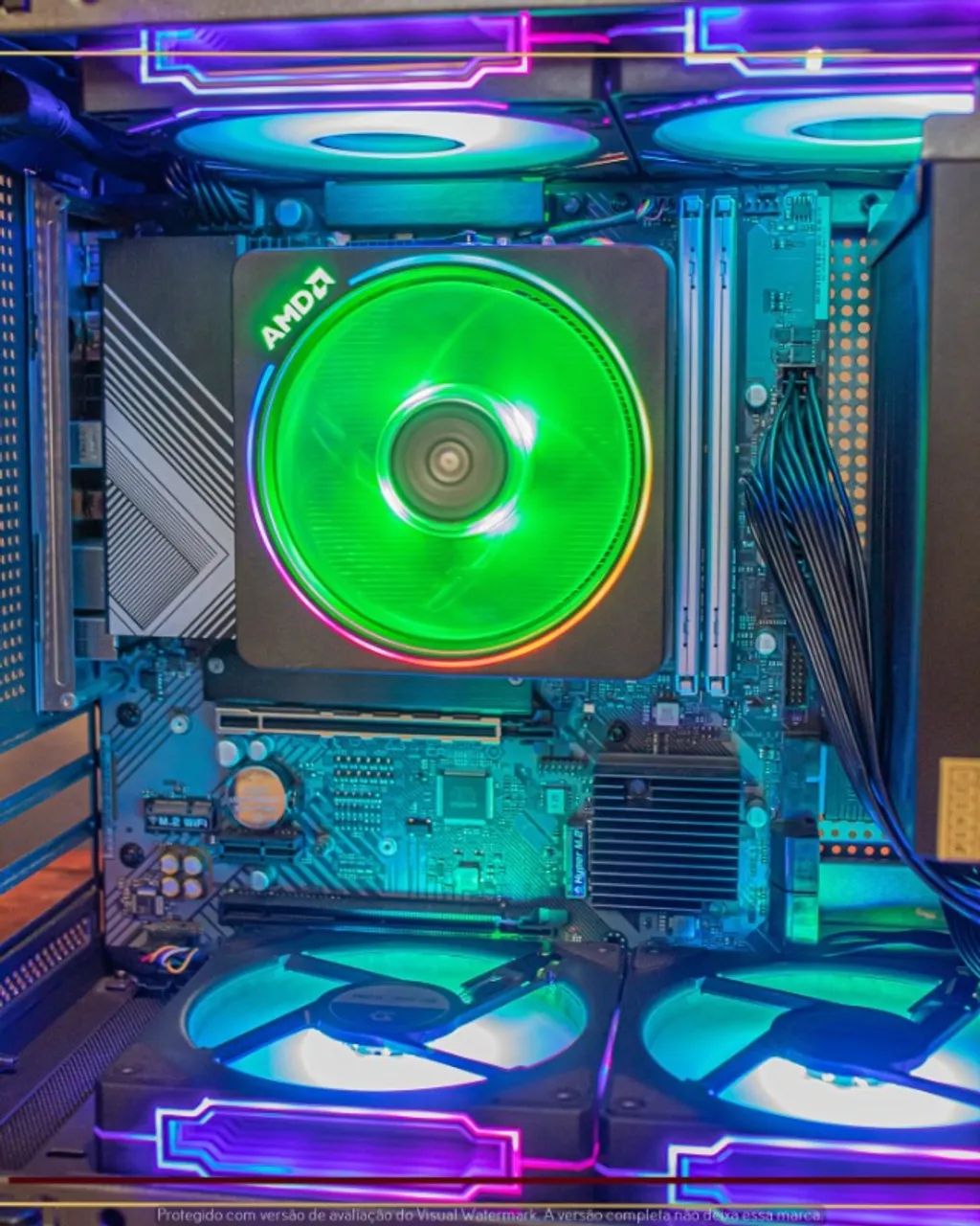 PC Ryzen 7 8700G, 32gb 5200MHz, 1TB NVMe, Fonte 650W, Gabinete Pichau HX100 - Foto 5