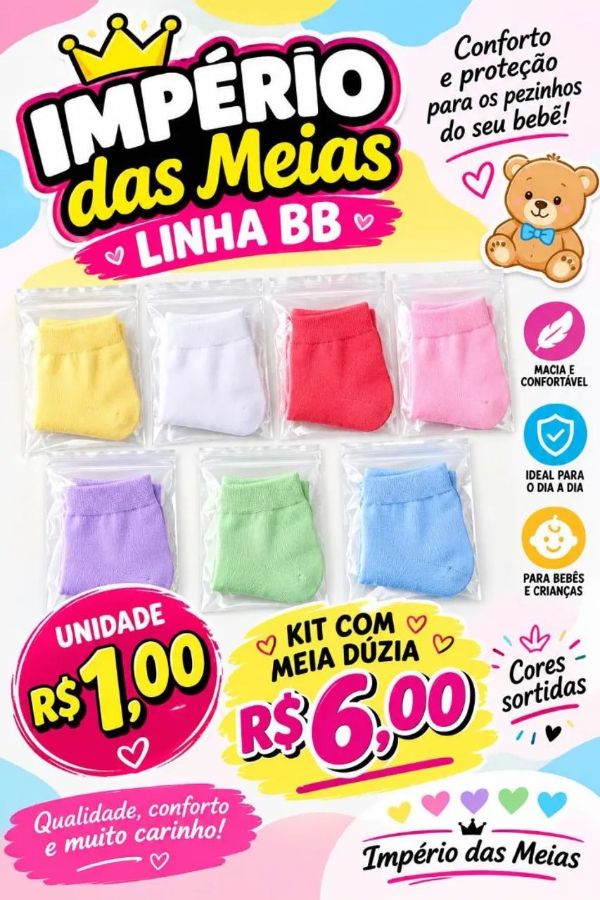 Vendemos Meias no Atacado e Varejo - Foto 3