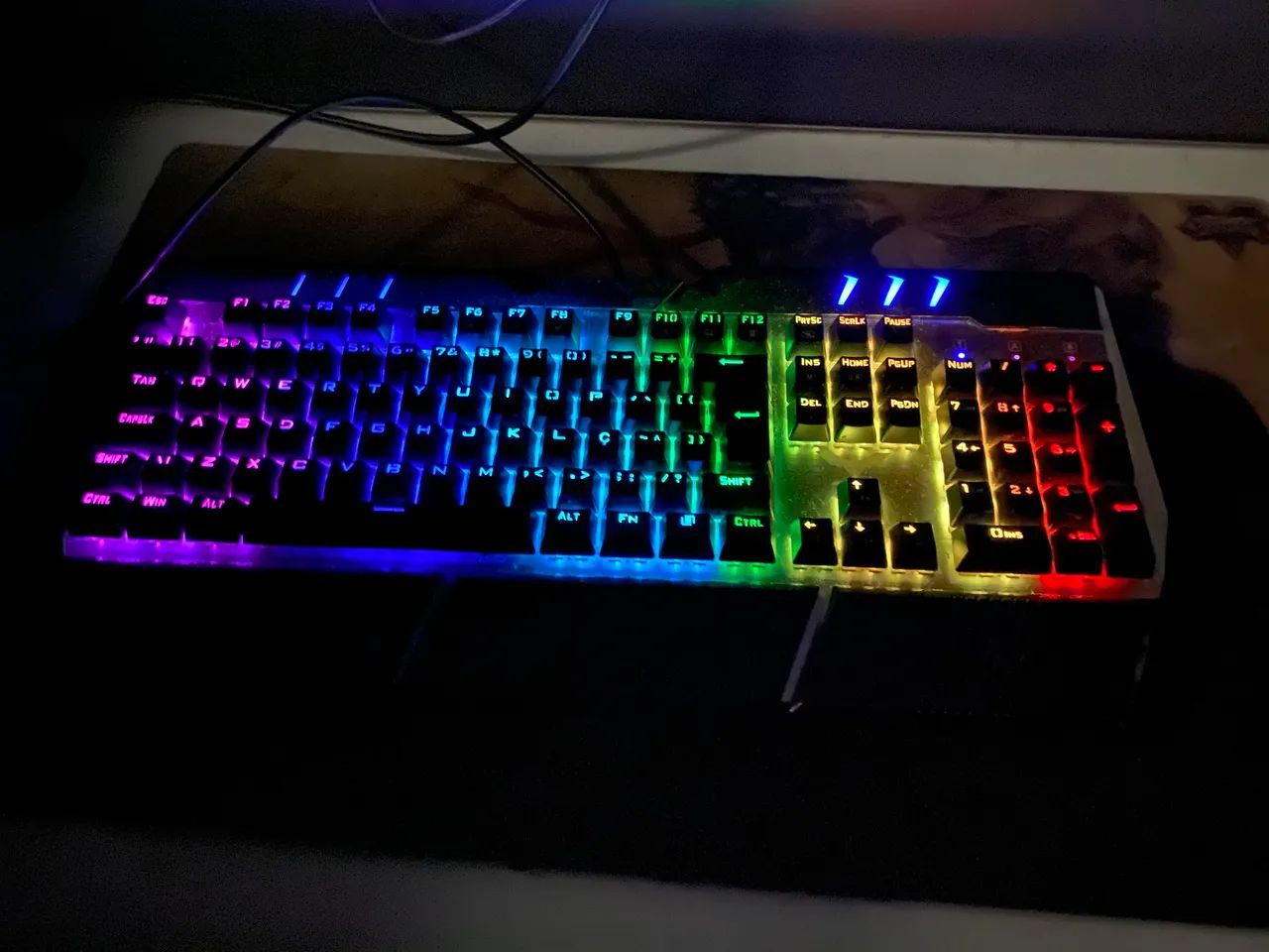 Teclado Mecânico Gamer RGB - Foto 3