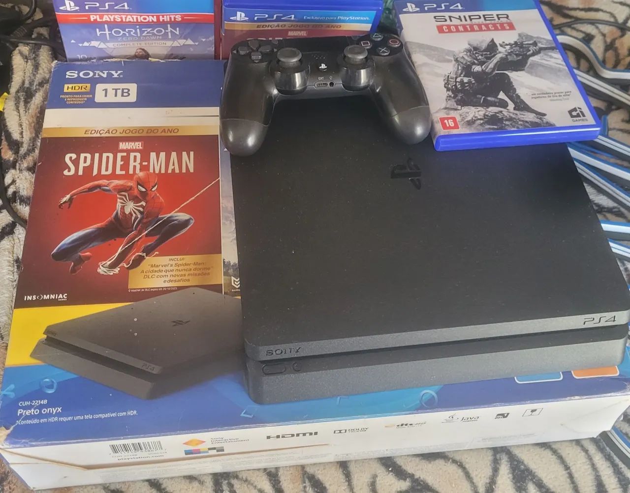 Ps4 slim 1 terá, 3 jogos - Foto 2
