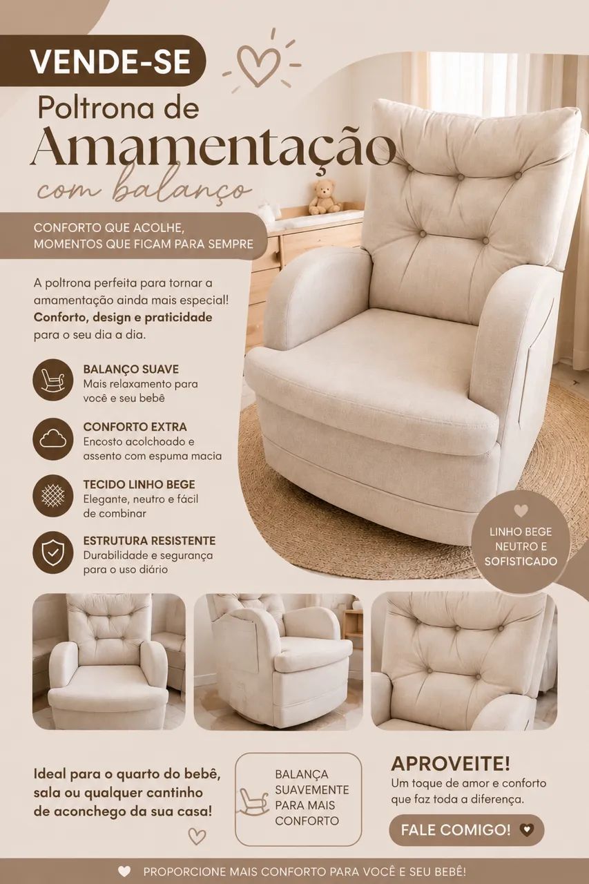 Poltrona de amamentação 