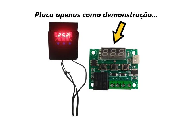 Case Para Termostato Digital W1209 - Tampa Com Aba De Fixação - Foto 2