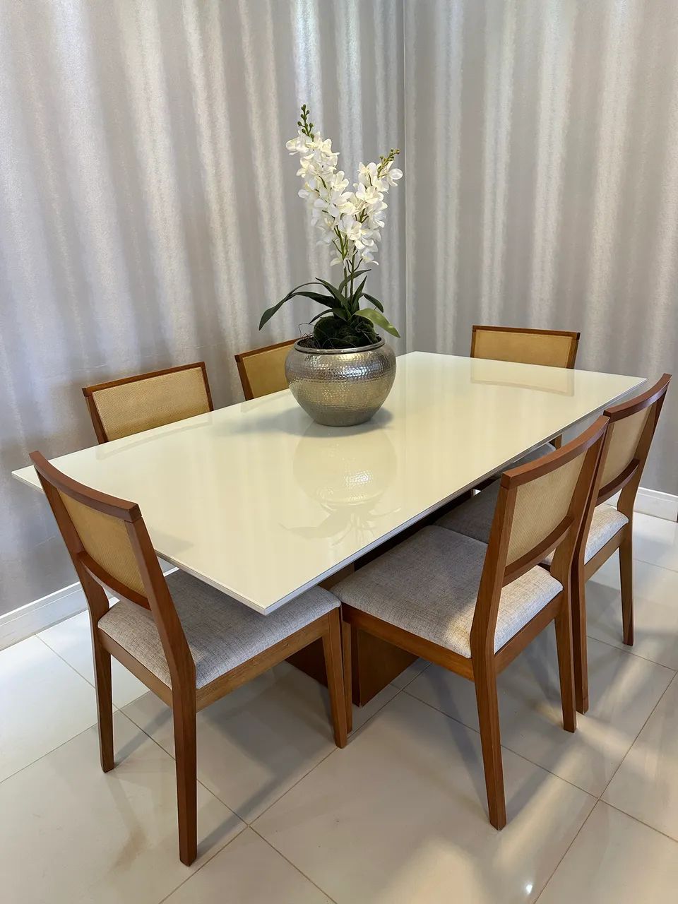 Mesa de Jantar com 6 Cadeiras - Como Nova! - Foto 3