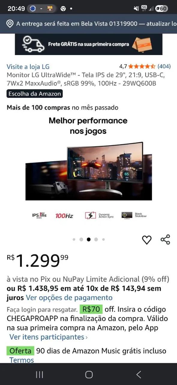 MONITOR LG ULTRAWIDE - Foto 3