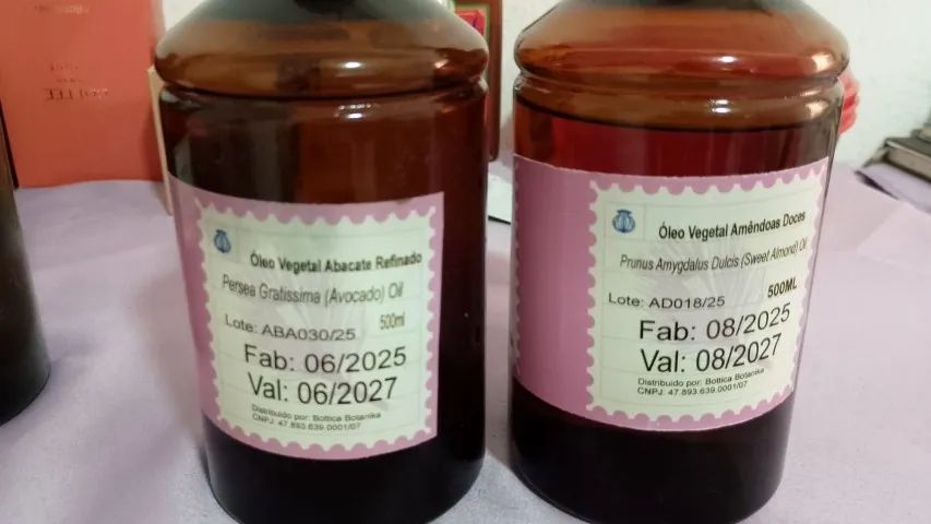 Óleo de Abacate e Amêndoas doce vegetal puro para cabelo e pele - Foto 2