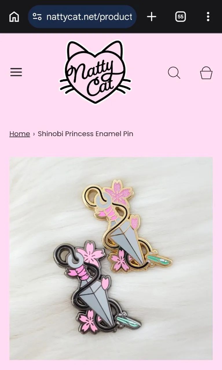 Enamel pin naruto shuriken nattycatpins - Foto 3