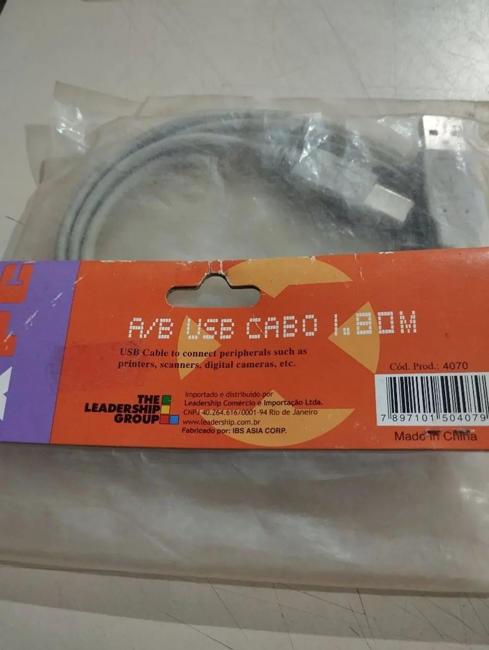 Cabo USB Impressora 1,80 metros