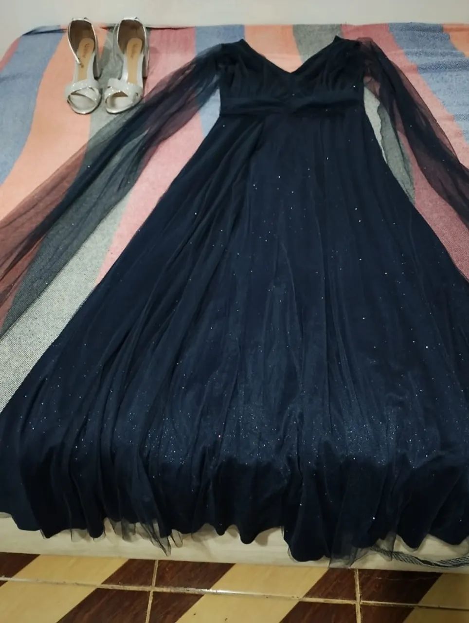 Vestido de Gala + Sandálias - Foto 2
