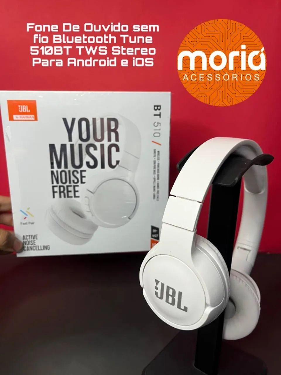 Fone De Ouvido Sem Fio Bluetooth Com Microfone Headset  - Foto 5