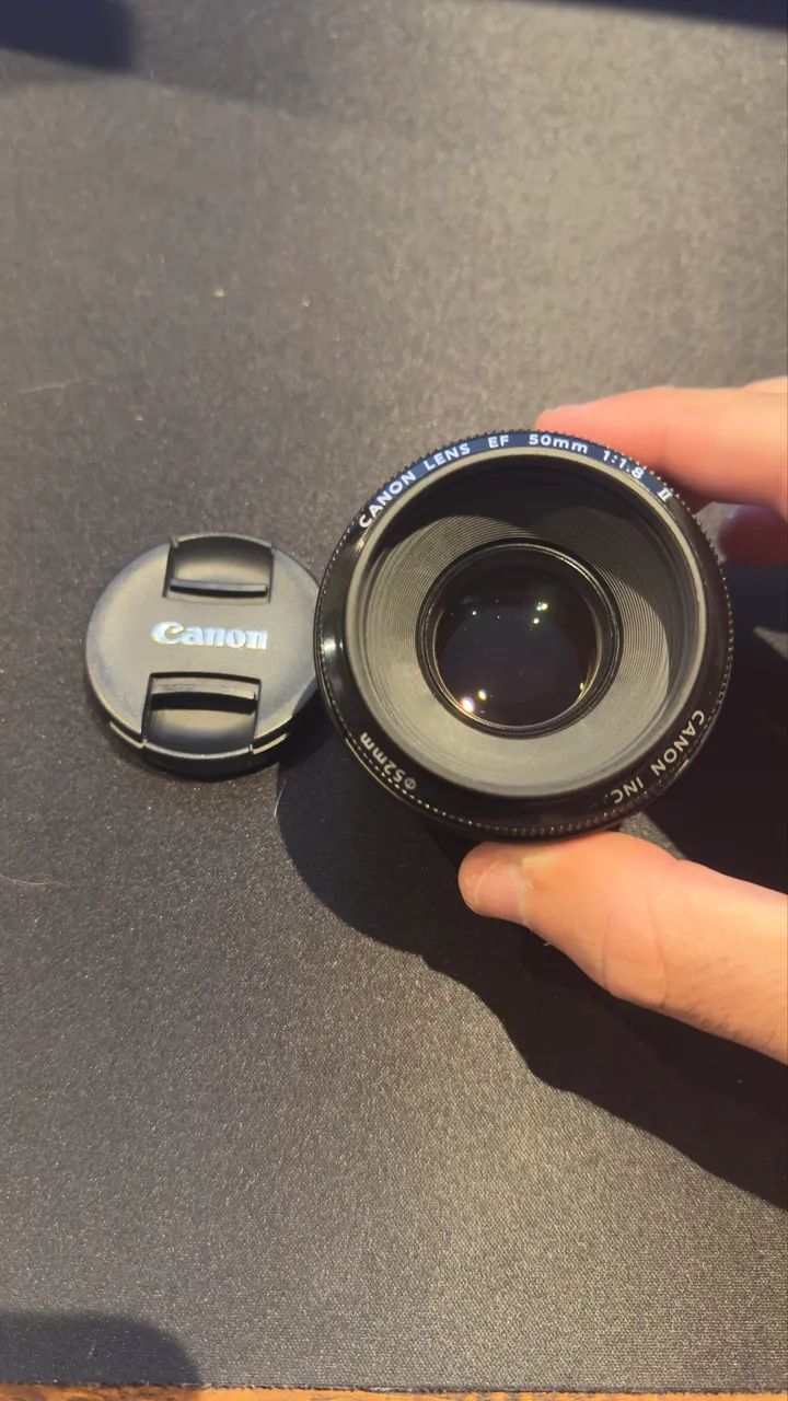 Canon T3i + Lente 50mm 1.8 + 18-55mm IS II - Kit completo, perfeito estado - Foto 6