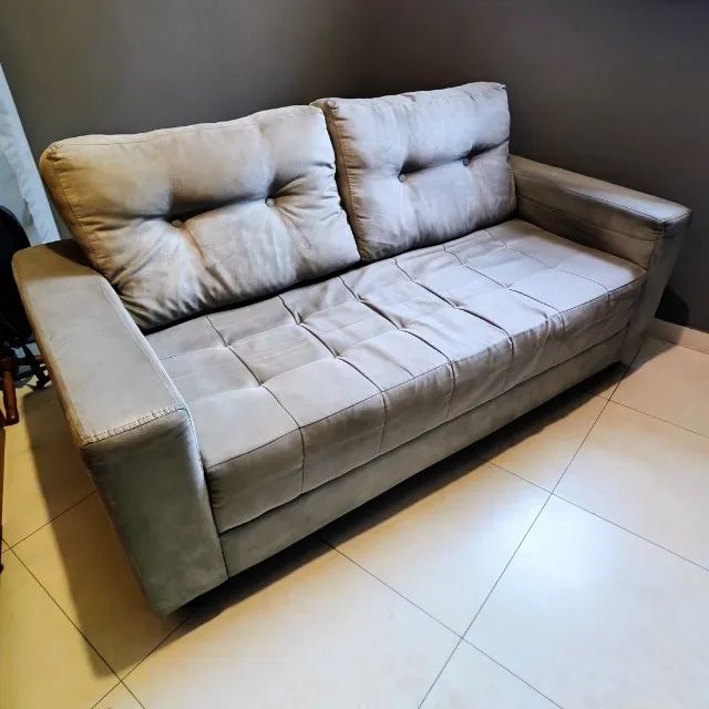 Sofá 2 Lugares Confortável | Suede | Ótimo Estado - Foto 3