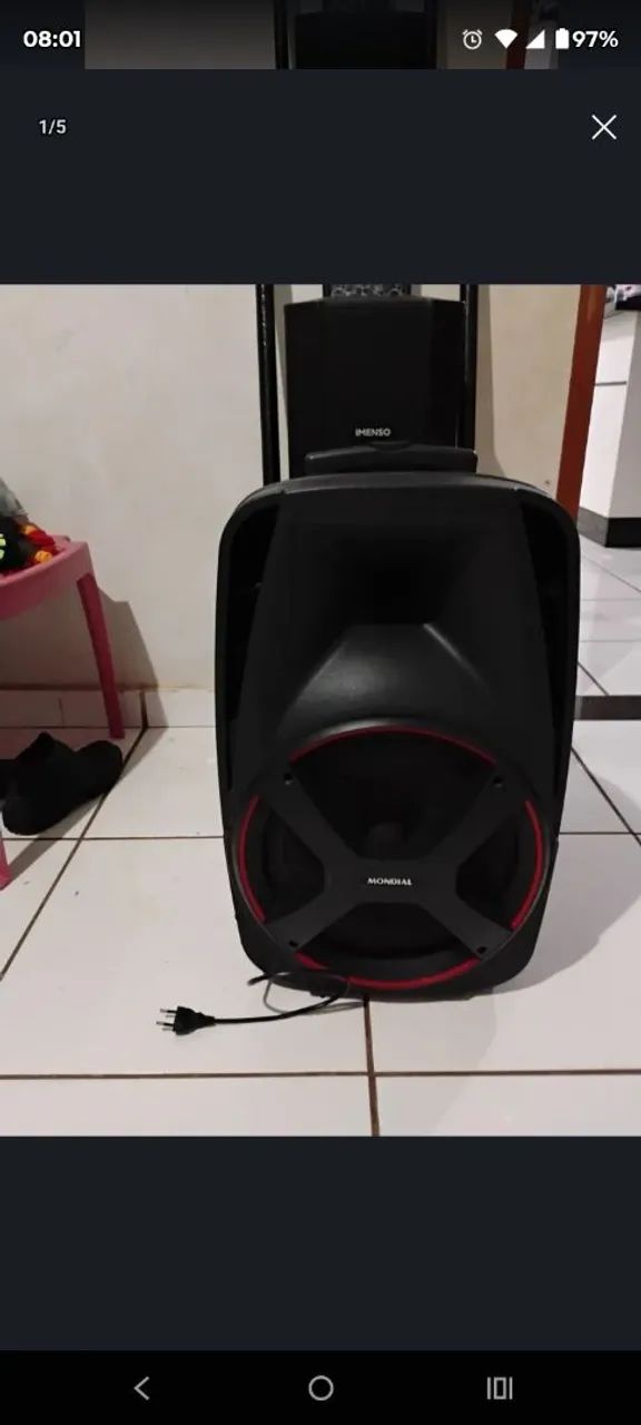 Caixa de som mondial 550w