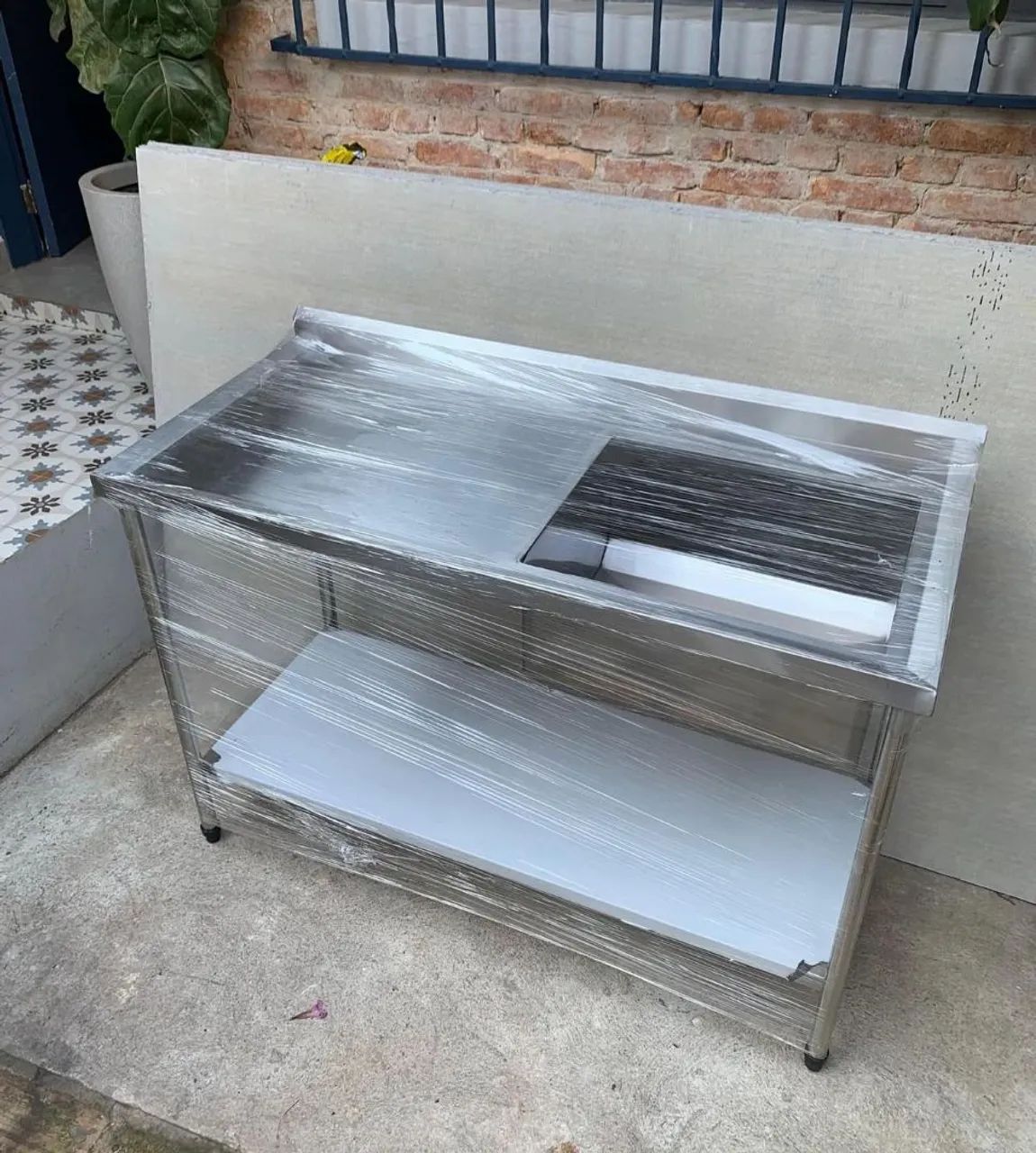 Coifa e churrasqueira em. Inox e galvanizado 