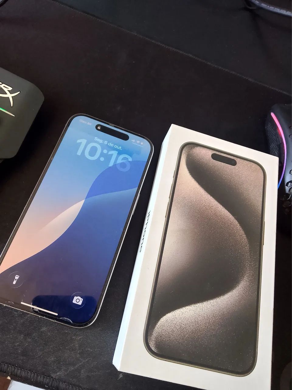 Iphone 15 Pro cinza 128gb