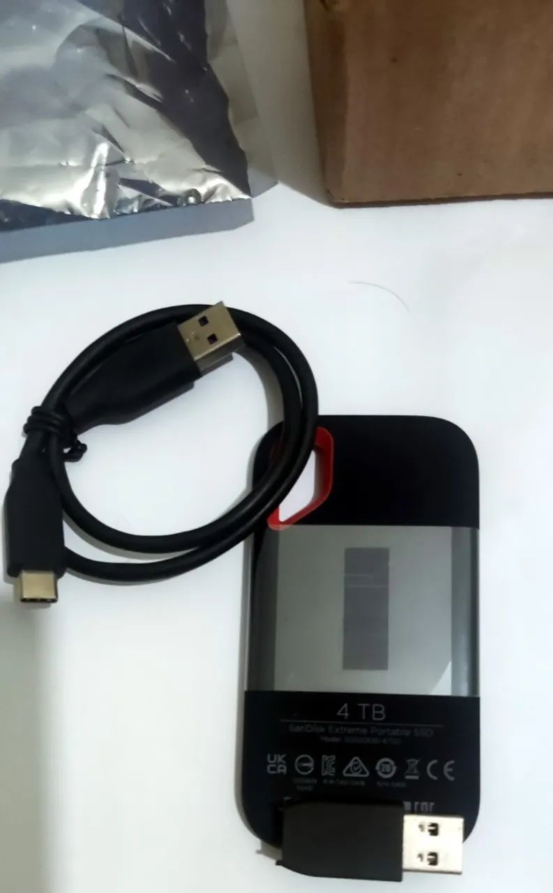 Disco Sólido Sandisk Externo Portatil 4tb Pronta Entrega Usb454806604675164164
